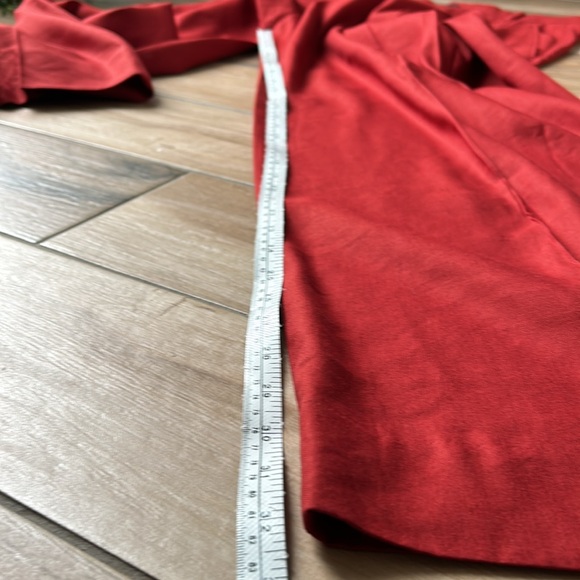 NWT Banana Republic Lena Wide Leg Linen Pant Size 10 Tall  Red Embers - Picture 16 of 16